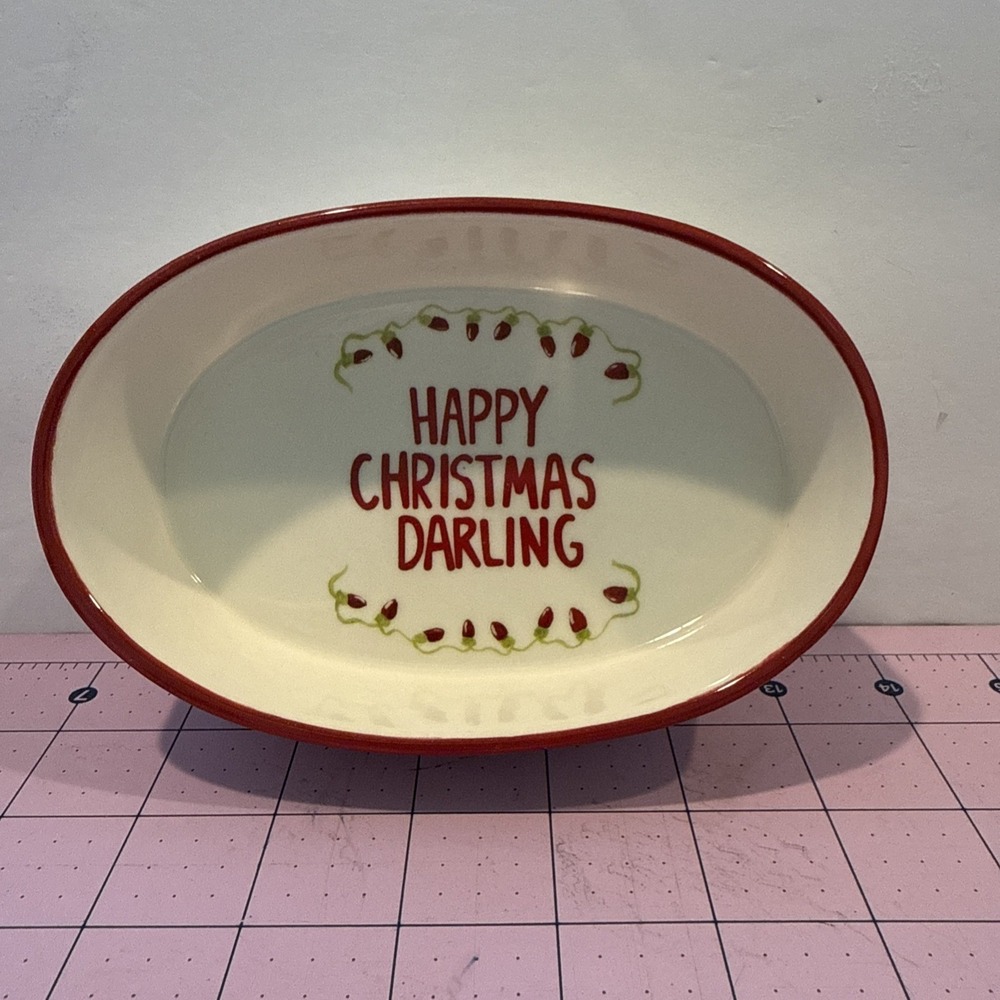 Christmas Trinket Bowl by Kellie Montana "Happy Christmas Darling"